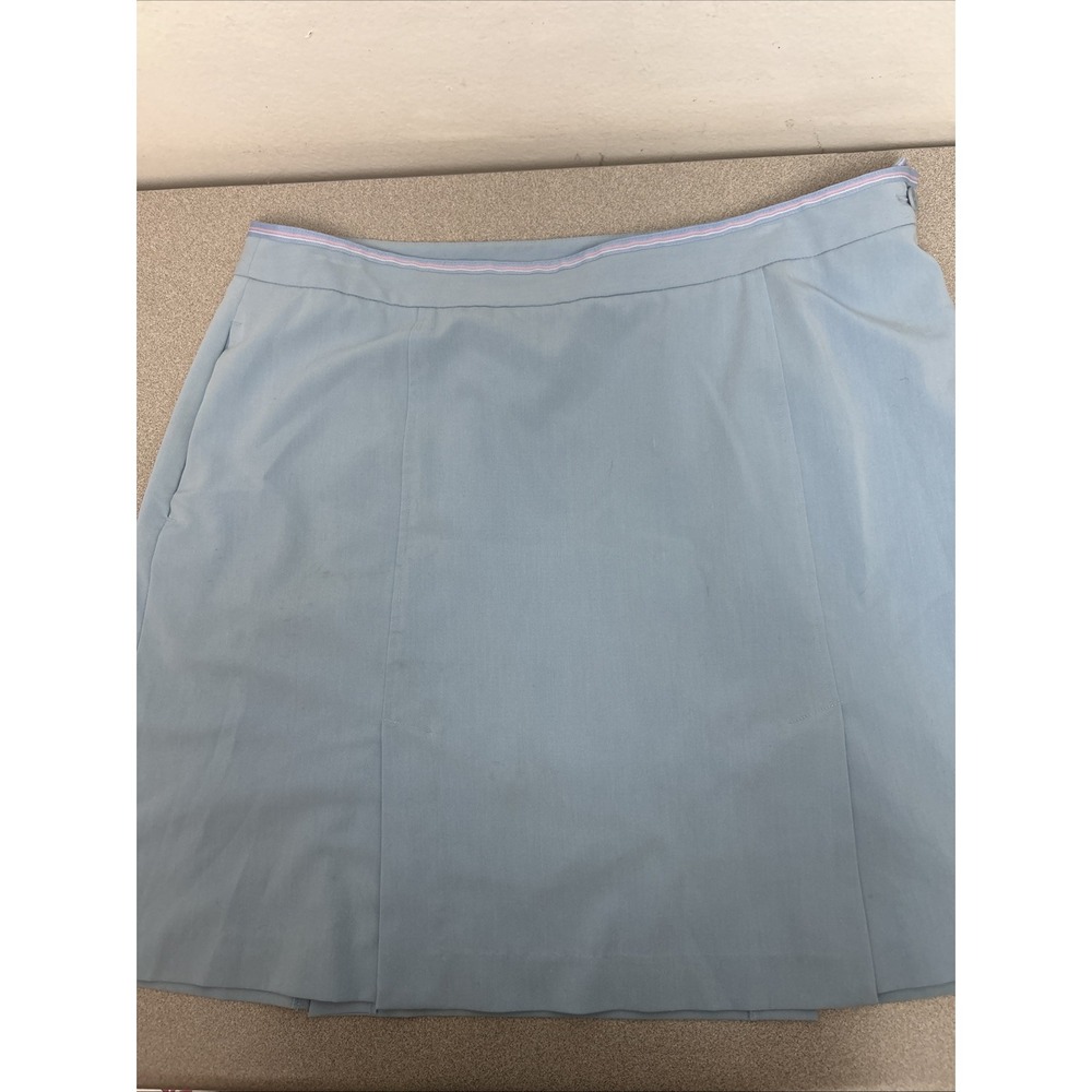 EP Pro Golf Womens Skort/Skirt Size‎ 16, Blue Stretch Pockets Side Zipper, Slits